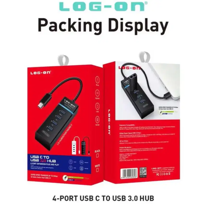 LOG ON USB 4 Port to USB 3.0 HUB