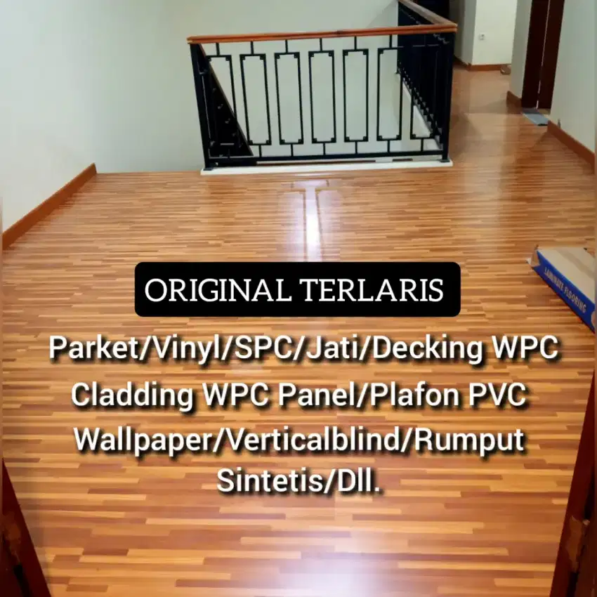 Wallpaper Lantai Kayu SPC,vinyl,decking WPC,parket,Wallpanel.