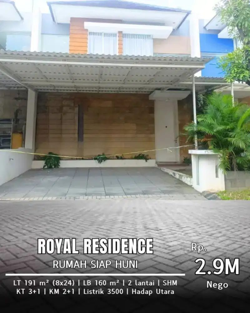 Dijual Rumah minimalis Royal Residence Harewood dekat Citraland
