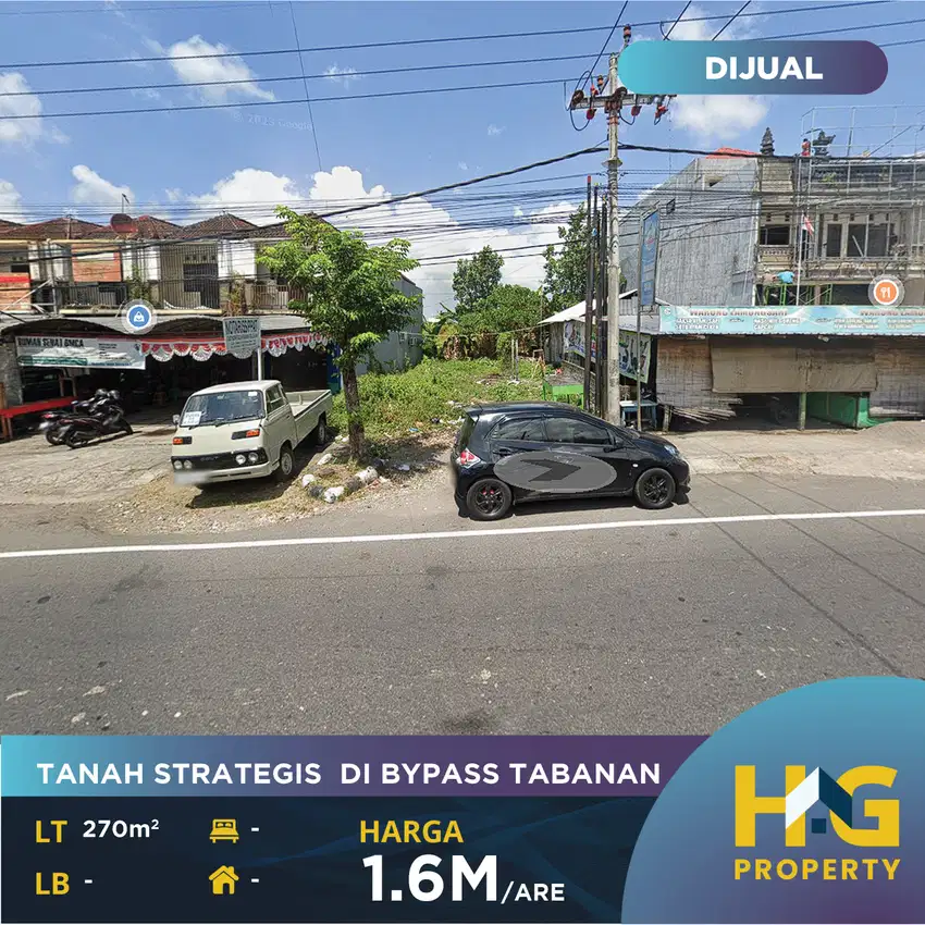 DIJUAL TANAH STRATEGIS DI JALAN UTAMA BYPASS TABANAN