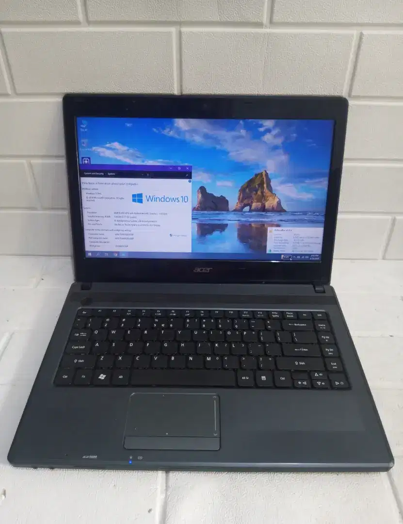 Acer Aspire 4250 AMD E450 Radeon HD6320 DDR 8GB SSD 128GB 14 2.5 jam