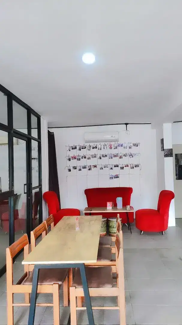 Sofa merah 3 seat