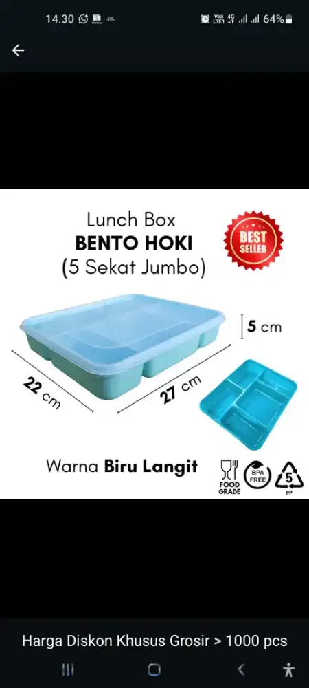 Rantang Plastik Bekas