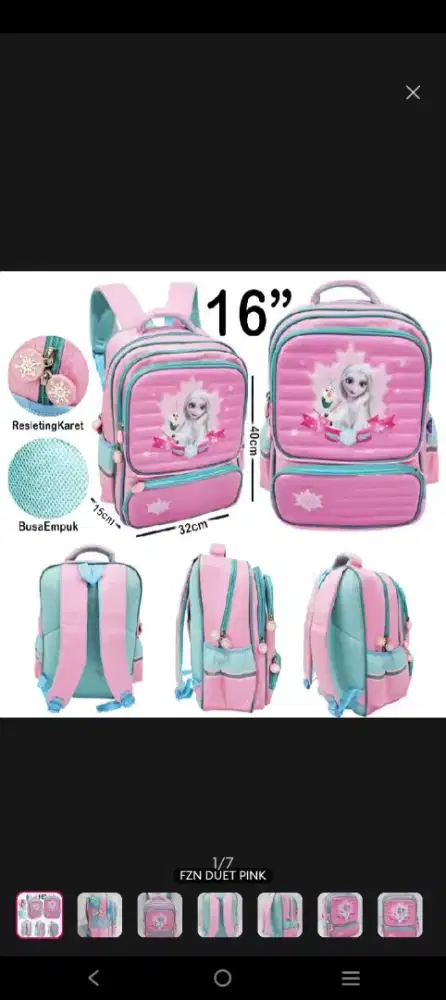 Tas sekolah anak perempuan