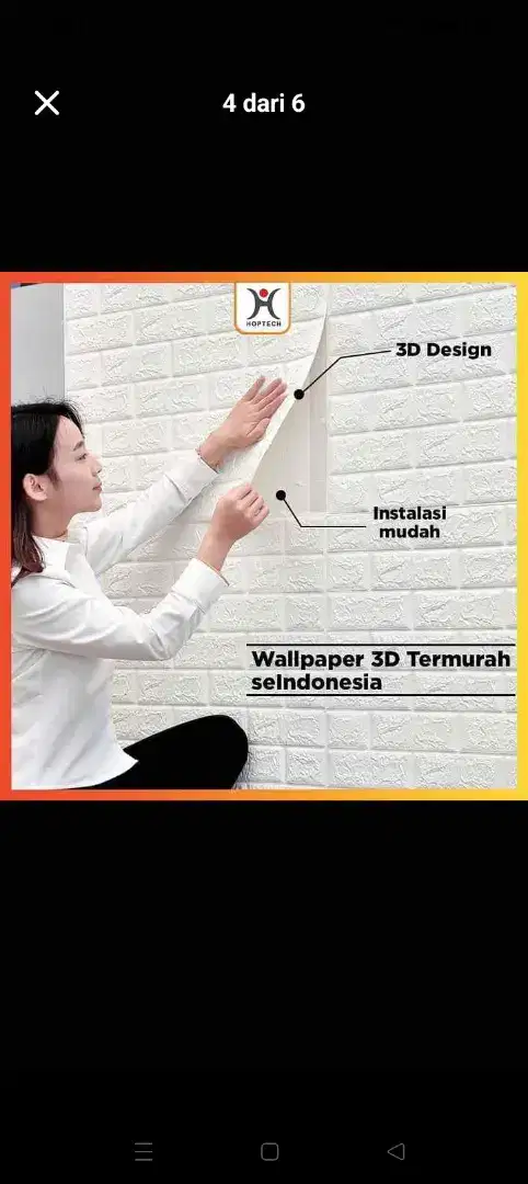 Walpaper dinding rumah harga 1 lembar 10rb 