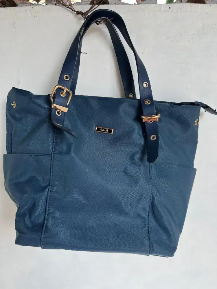 Tas Tote navy nylon