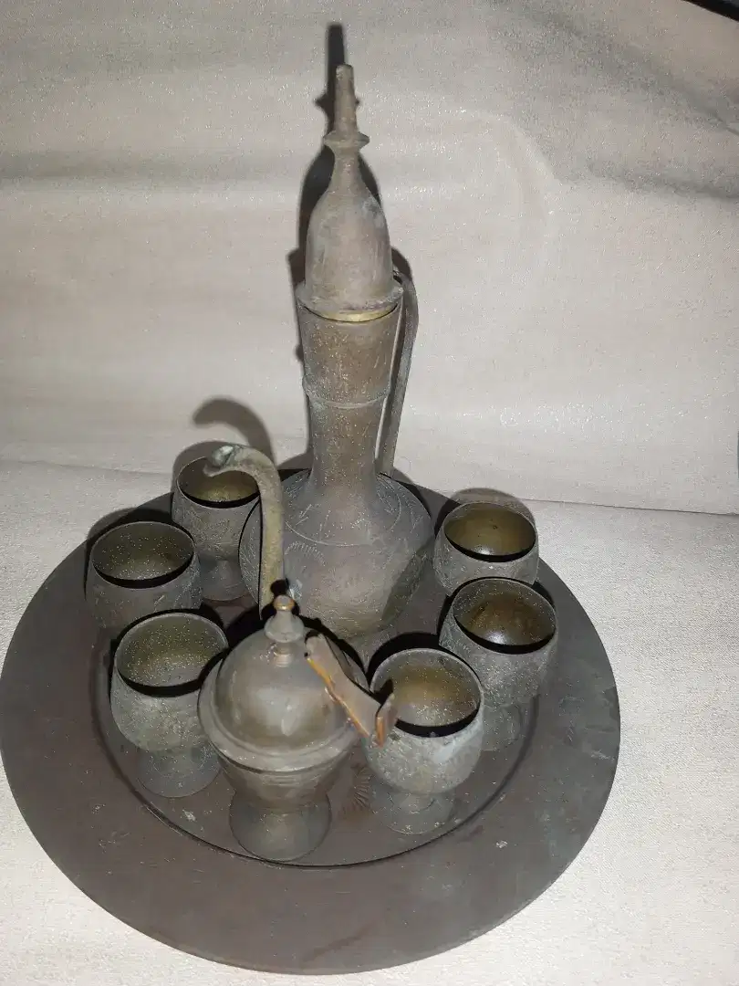 Antik teko set Kuningan pajangan Kuningan Rp.300rb