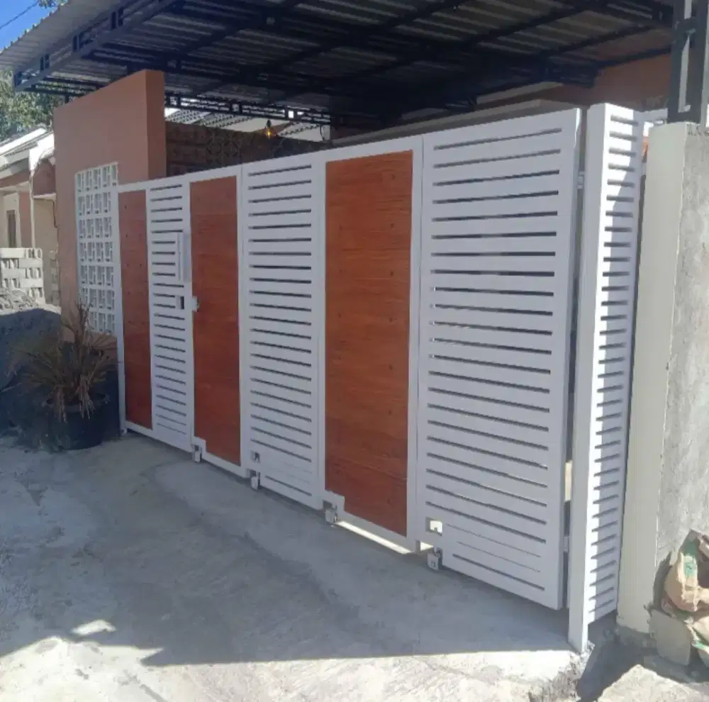 Pagar minimalis model lipat