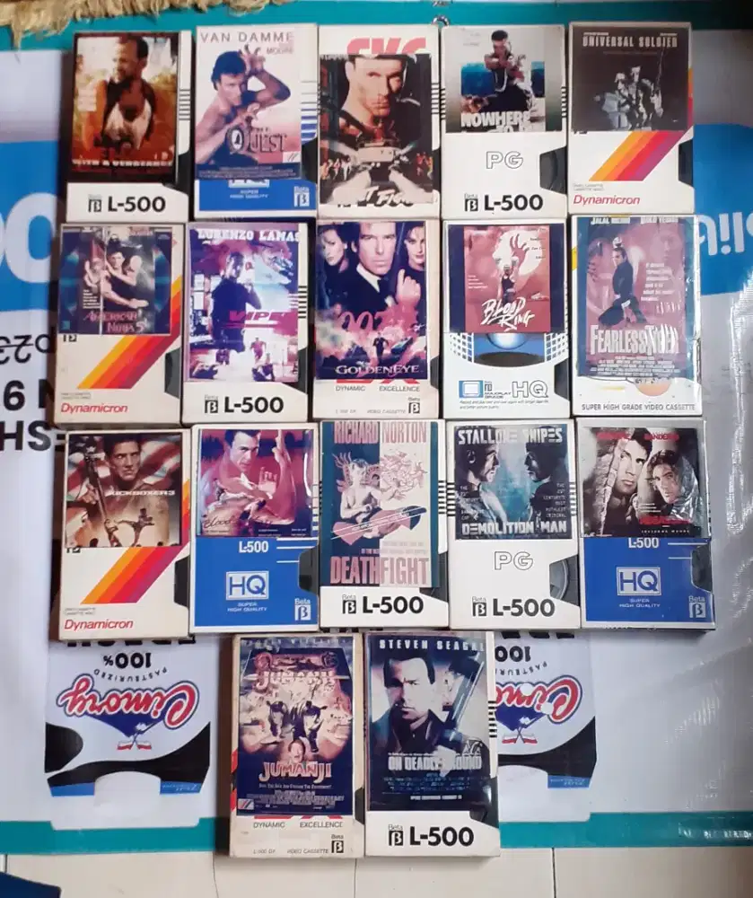 KASET FILM VIDEO BETAMAX (17 pcs)