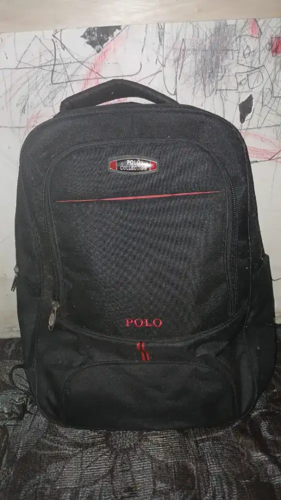 Tas polo ransel hitam