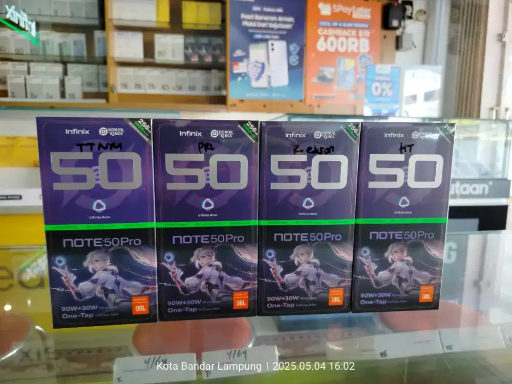 New Segel Infinix Note 50 Pro RAM 8/256GB, Brg Ori, Garansi Resmi 1TH