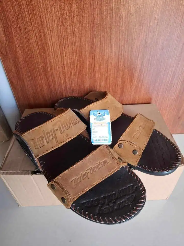 Sandal Kulit Asli Ukuran Kaki 41 Baru