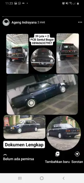 2 unit mobil charade G10 dan Corolla DX