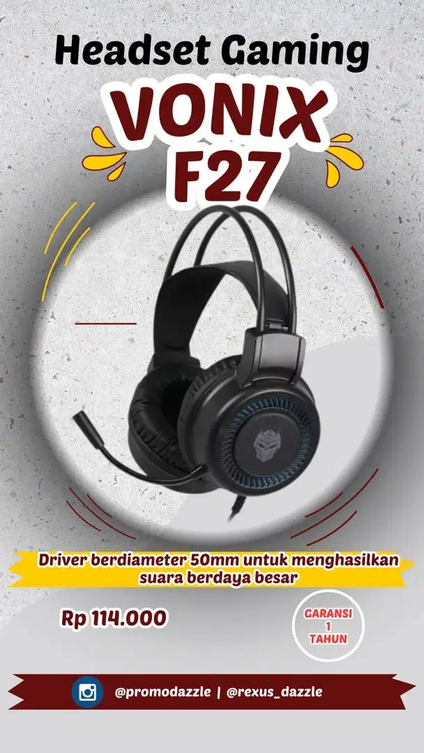 Headset rexus Vonix F27