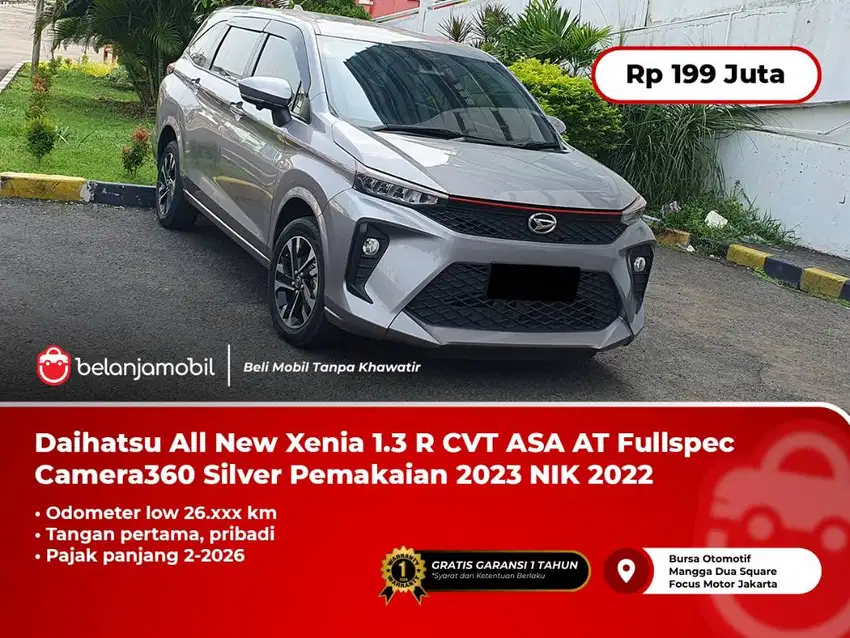[ LOW KM ] Daihatsu All New Xenia 1.3 R CVT ASA AT Fullspec 2022/2023