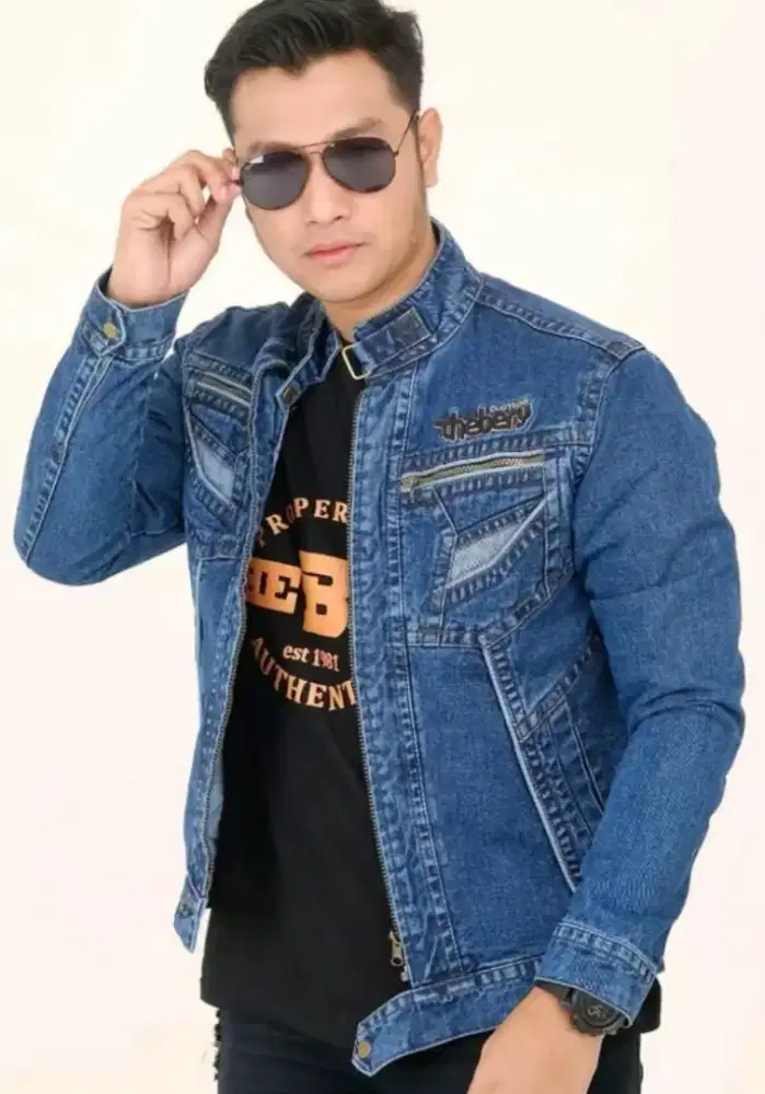 Jaket denim premium merk The Berry original