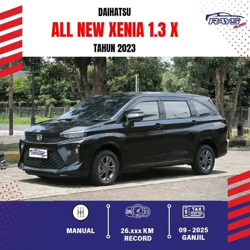 [KM 26rb] TDP 15jt All New Xenia 1.3 X Manual Tahun 2023