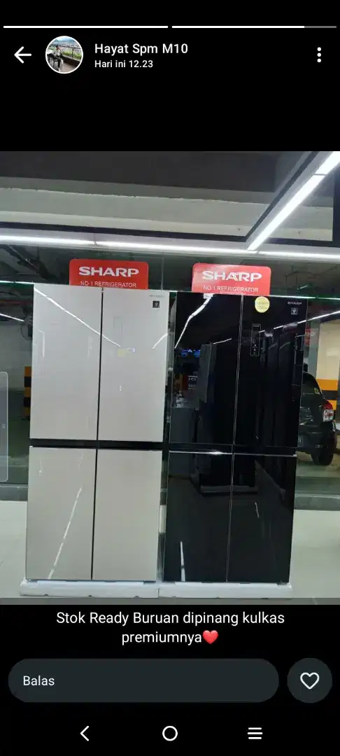 KULKAS SHARP 4PINTU SJ-IF51PG-CG/BK