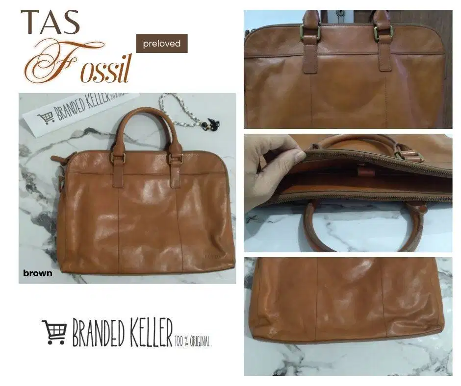 Tas Fossil Tas Kerja Tas Laptop Men and Women