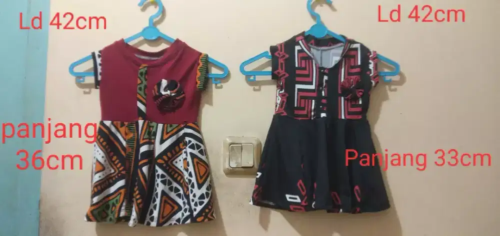 Dress bayi utk anak usia 0 s/d 2 tahun