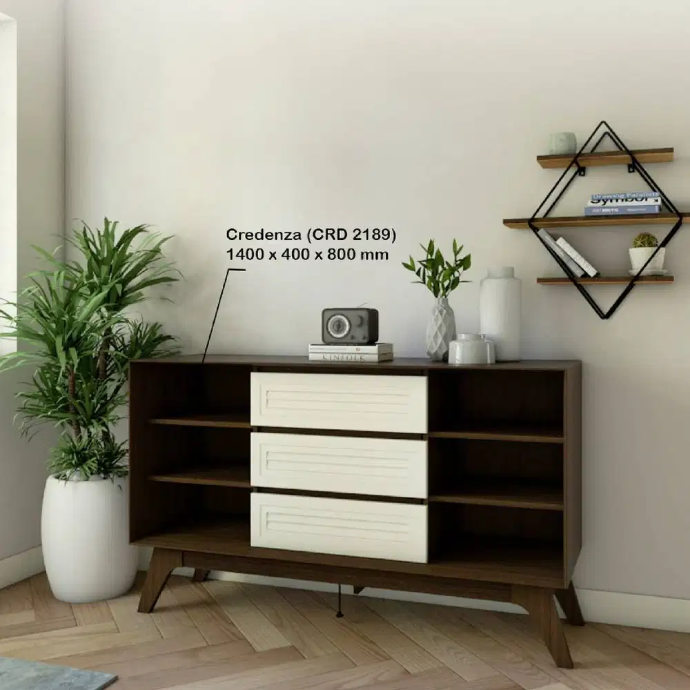 CREDENZA / MEJA HIAS / MEJA SERBAGUNA / MULTIRACK (BAHAN 15 MM)