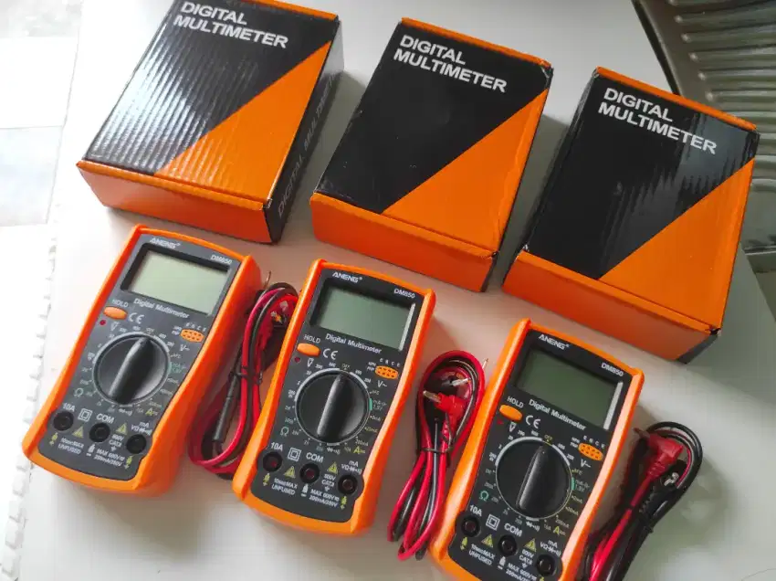 Multitester digital original Aneng dm850 AC DC Buzzer test Plus batre