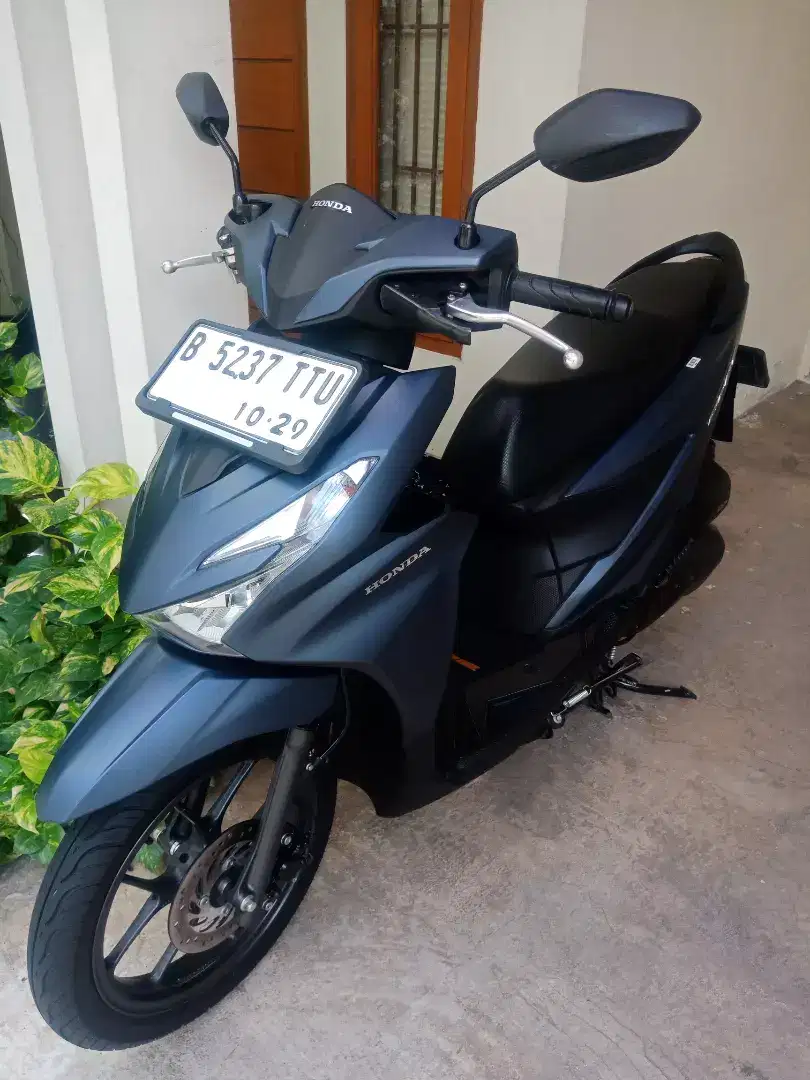 LOW KM! NEW BEAT DULUXE KEYLESS CBS ISS BLUE MATTE PAJAK PANJANG MULUS