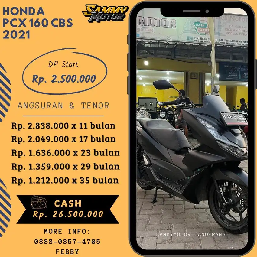 PCX 160 CBS 2021 KM LOW