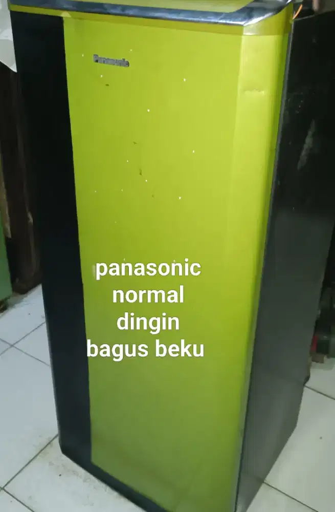 Kulkas panasonic normal dingin bagus beku bjb mtp sekitarnya gratis