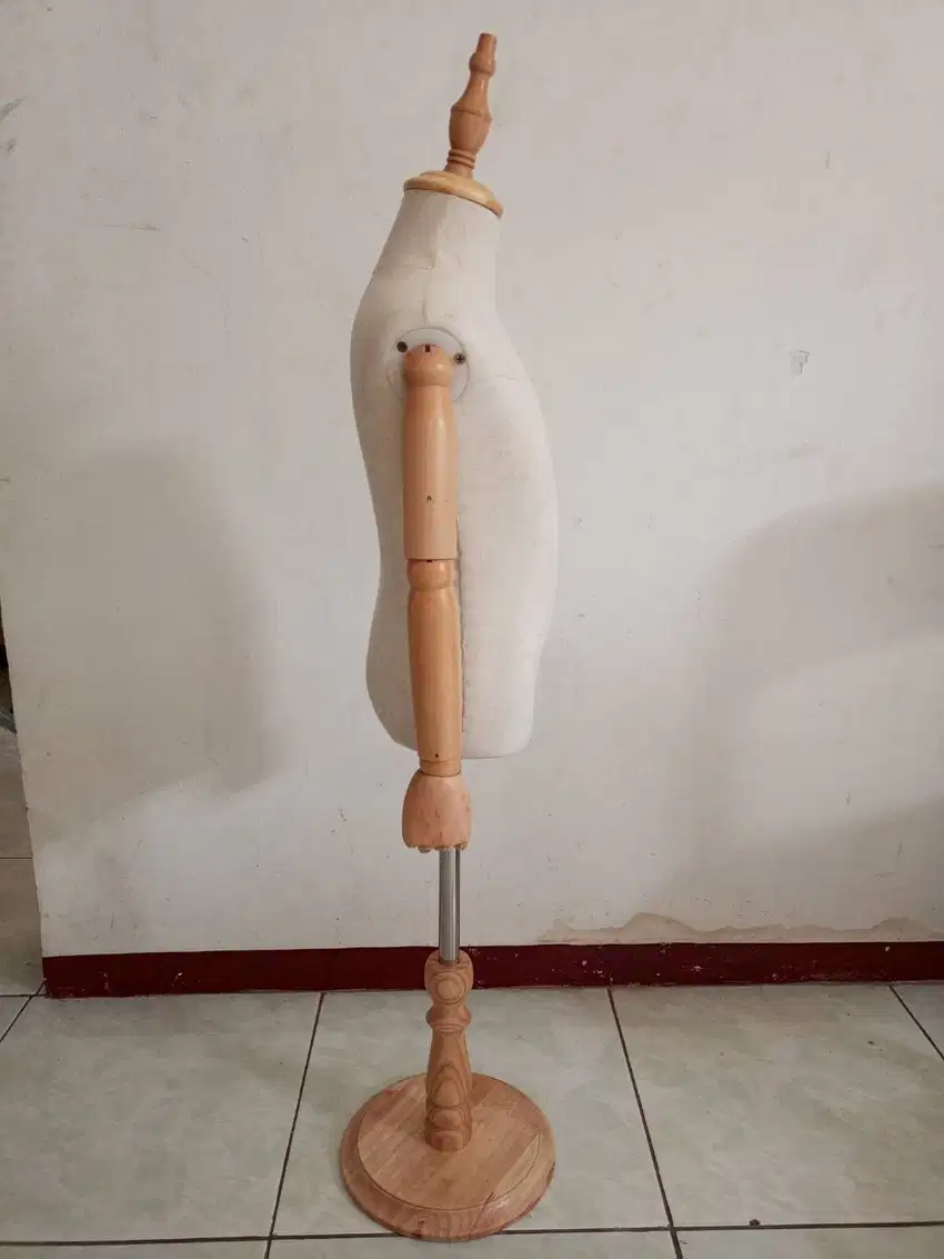 Manekin DM Anak 4thn -7thn Kepala Tangan Robot Tiang Kayu