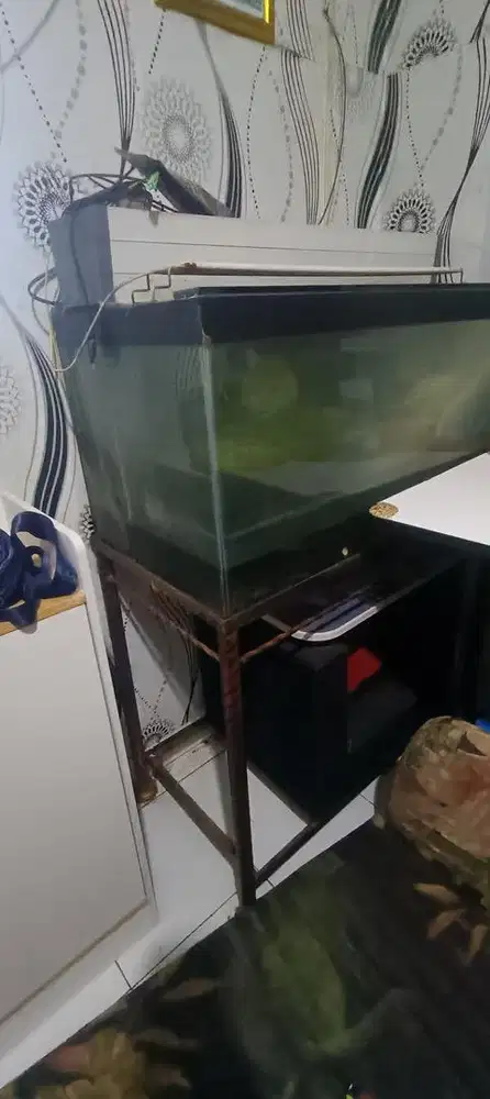 KACA AQUARIUM BESAR FULL SET