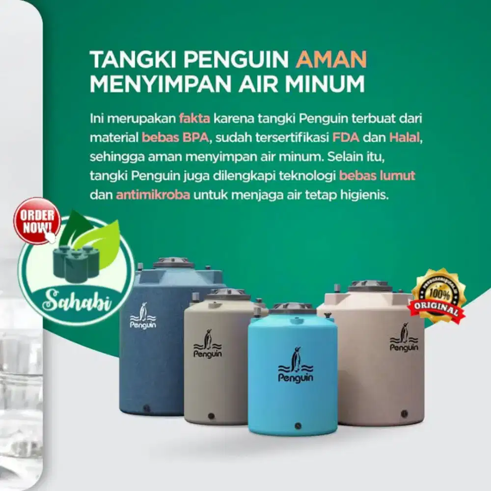 Tandon Air Toren Tangki Air Penguin