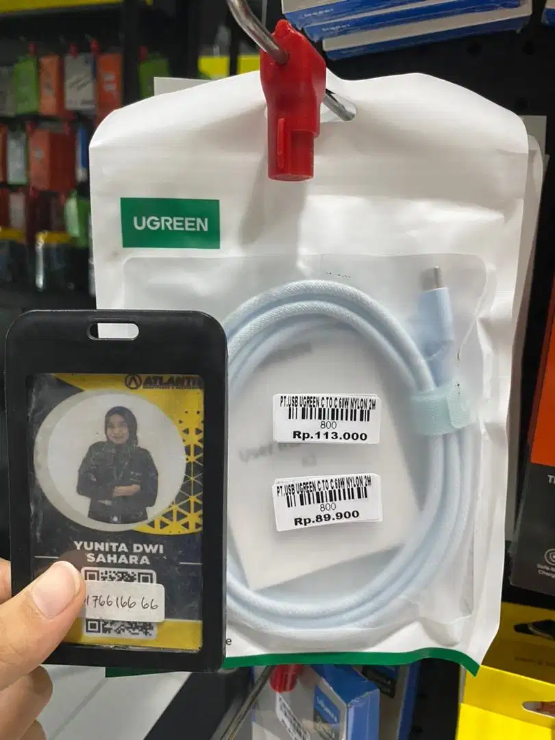USB UGREEN C TO C 60W | ATLANTIS DAHSYAT