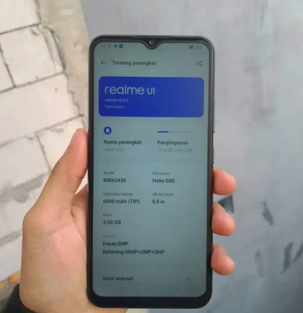 realme narzo 50a, 4/64, lancar jaya