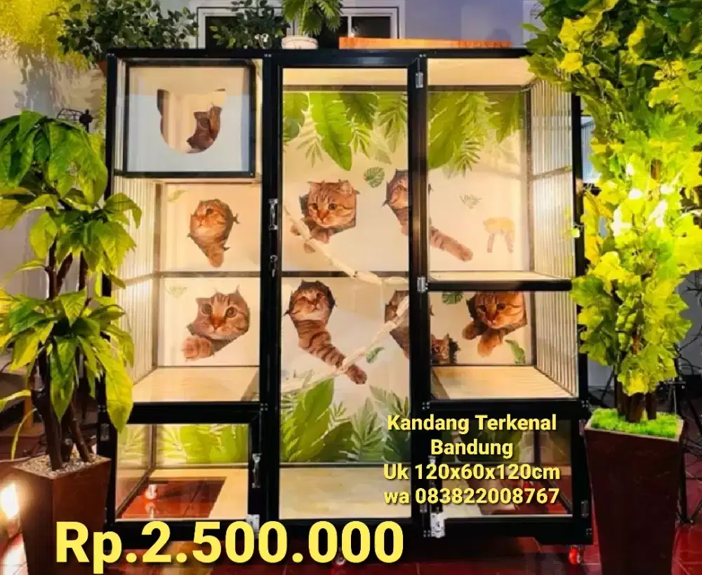 Kandang kucing alumunium