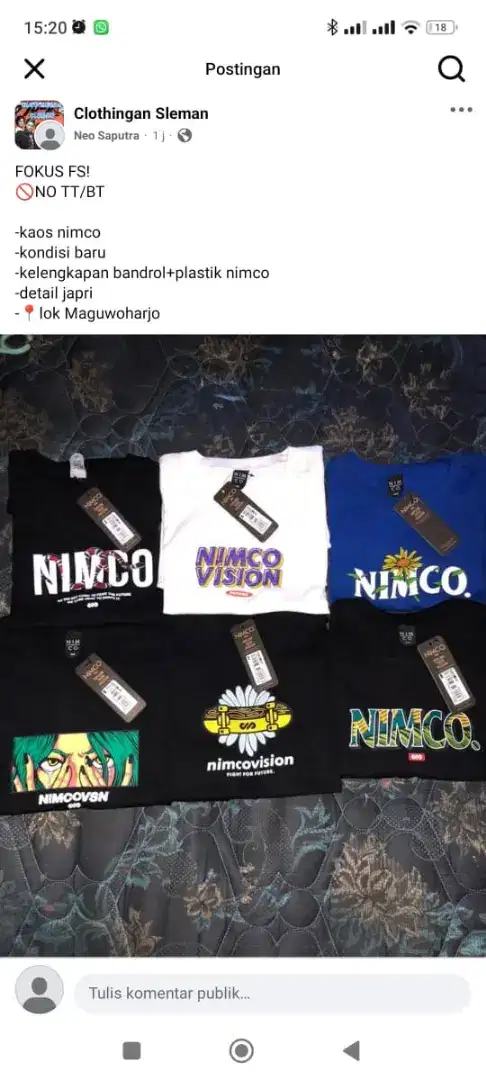 Atasan merk nimco