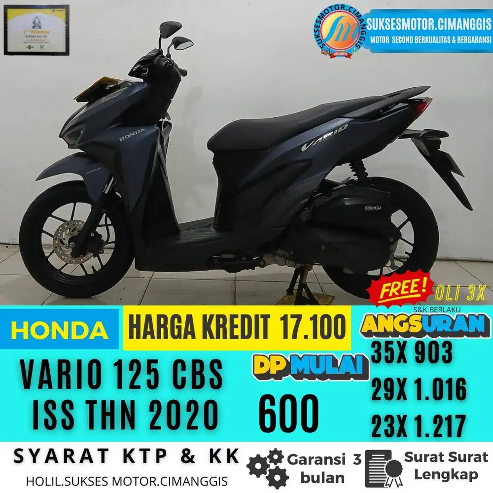 PROMO VARIO 125 CBSISS MURAH BERGARANSI CASH&KREDIT FREE OLI