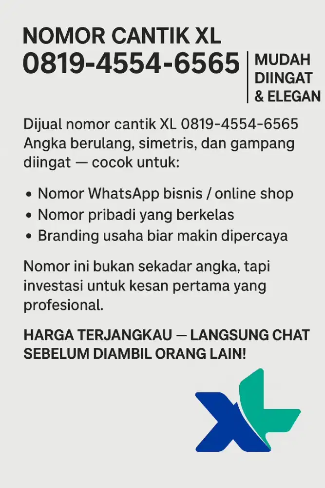Nomor Cantik XL