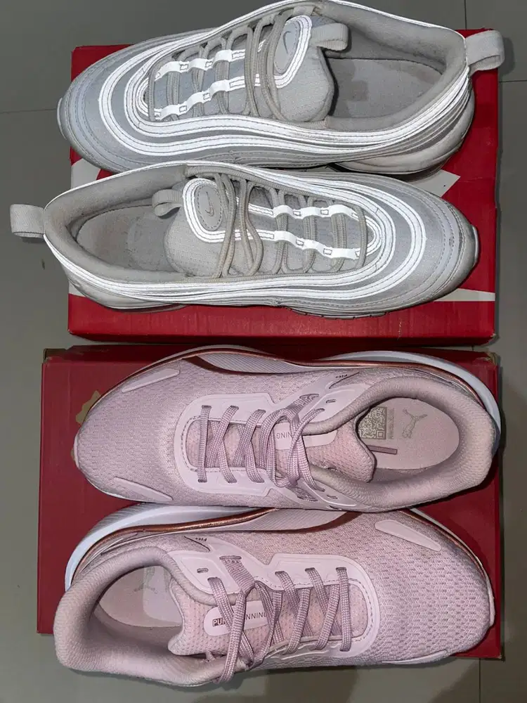Puma Skyrocket, Nike am97 // bundling 2 pasang (size 38) ORI