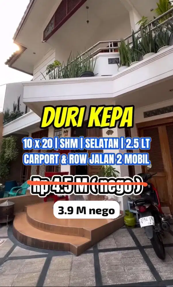 Rumah besar terawat durikepa siap huni