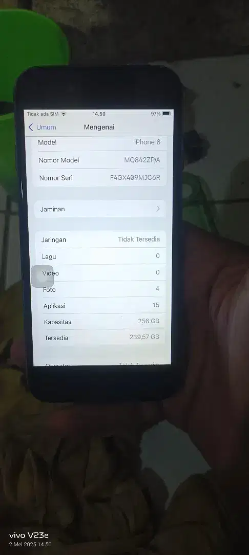 iPhone 8 256 iOs 16.7.10