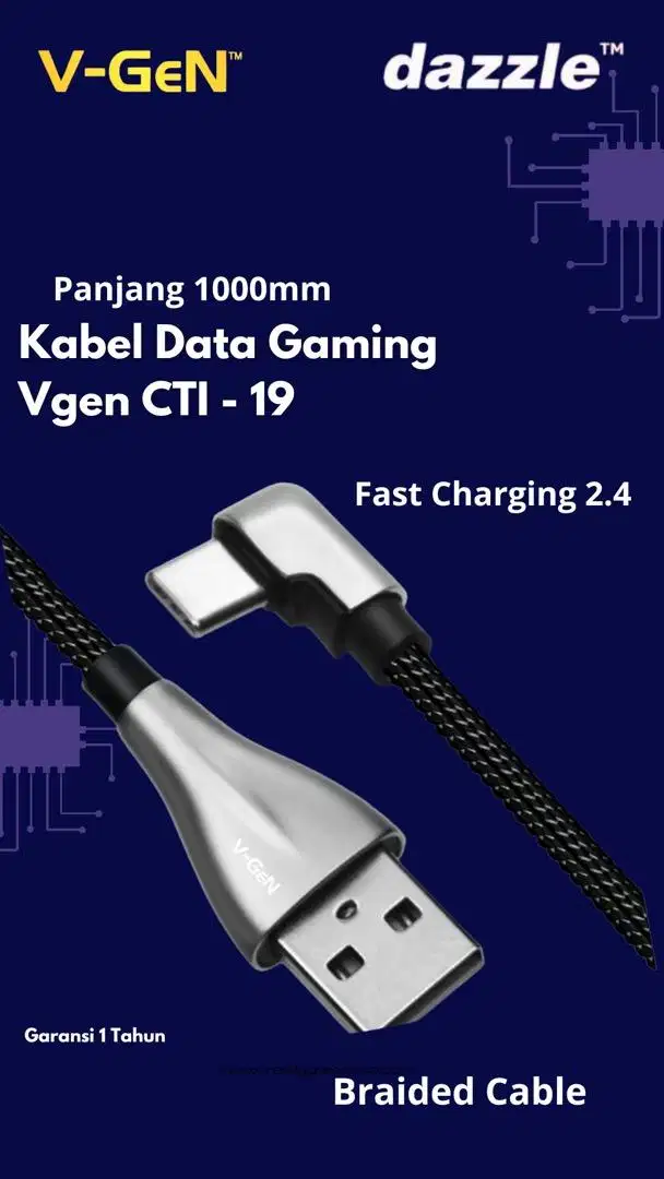 kabel data gaming type c