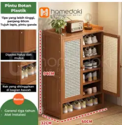 RAK SEPATU 2 PINTU