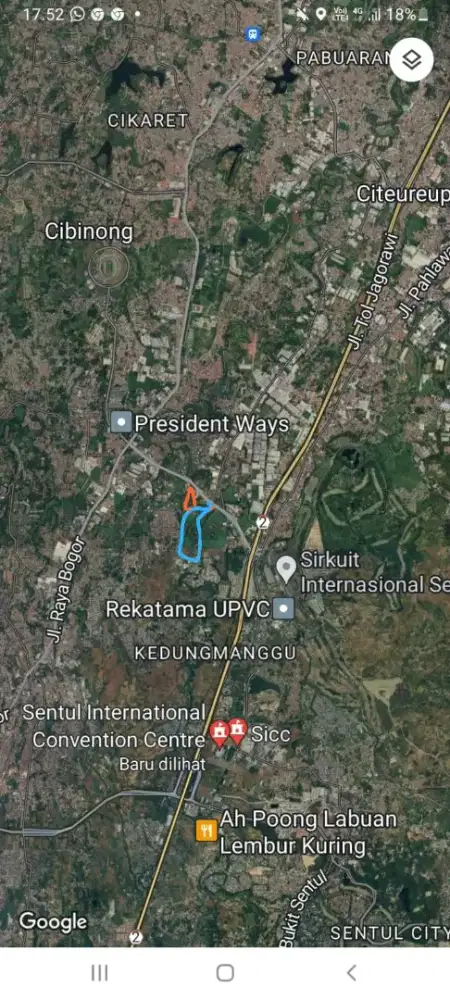 Dijual BU Tanah di Bogor Strategis ccok untuk Developer
