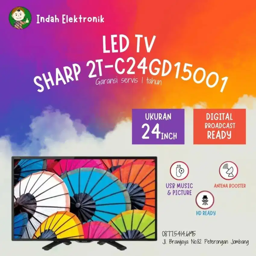 LED TV SHARP DIGITAL 2T-C24GD15001