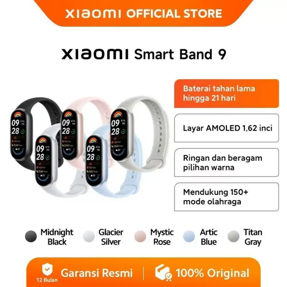 Xiaomi Mi band 9 Baterai lebih Tanan lama