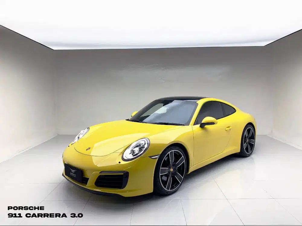 PORSCHE 911 CARRERA 3.0 ATPM 2018 YELLOW ON BROWN