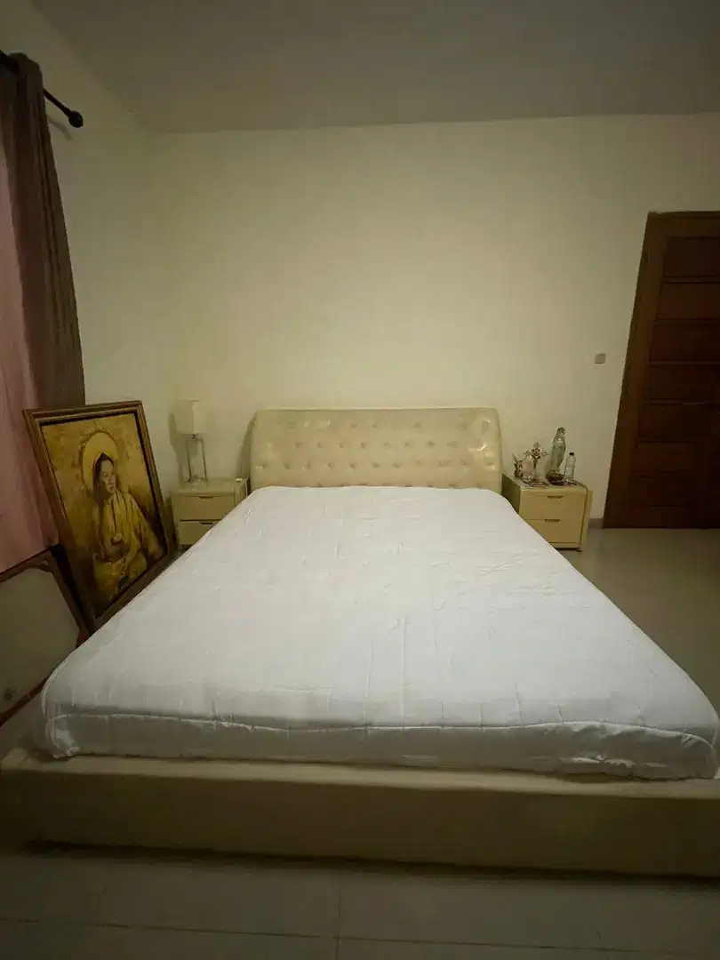 tempat tidur mewah jati dunlopillo audrey 200x180