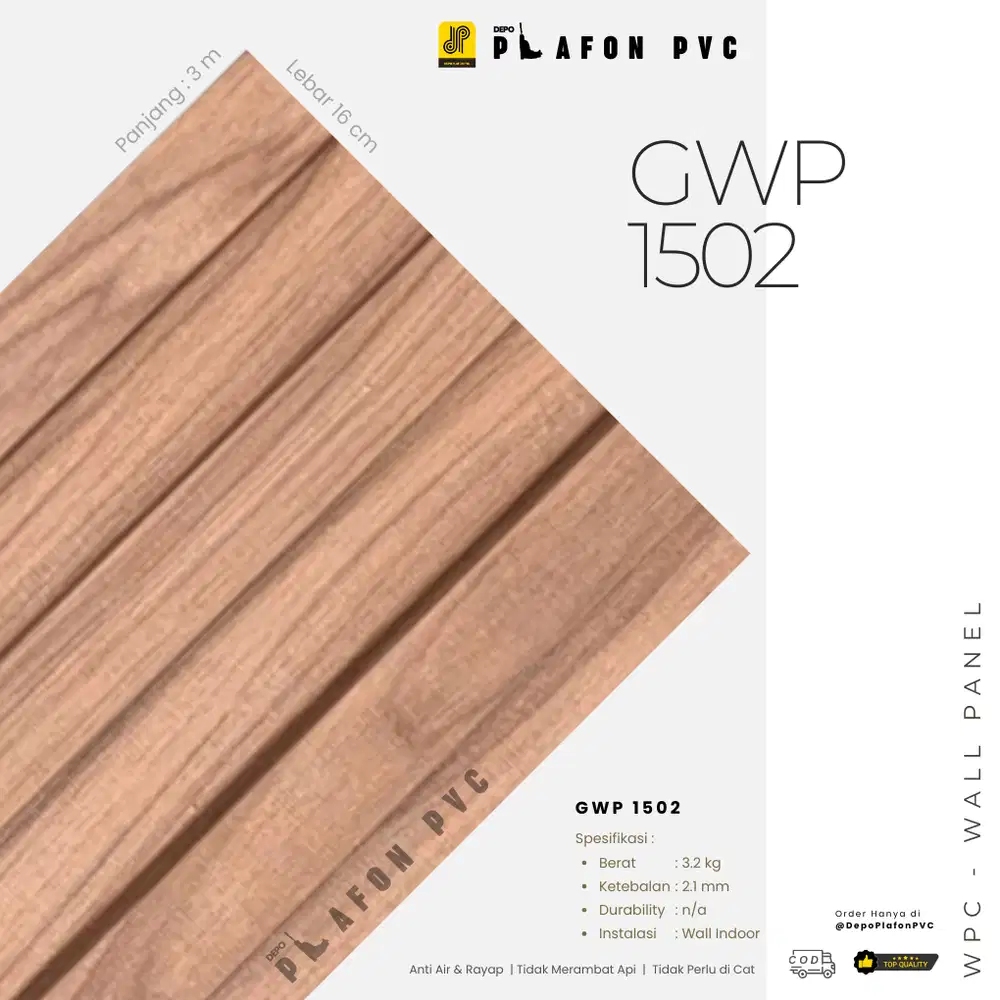 Promo WPC Wall Panel Golden