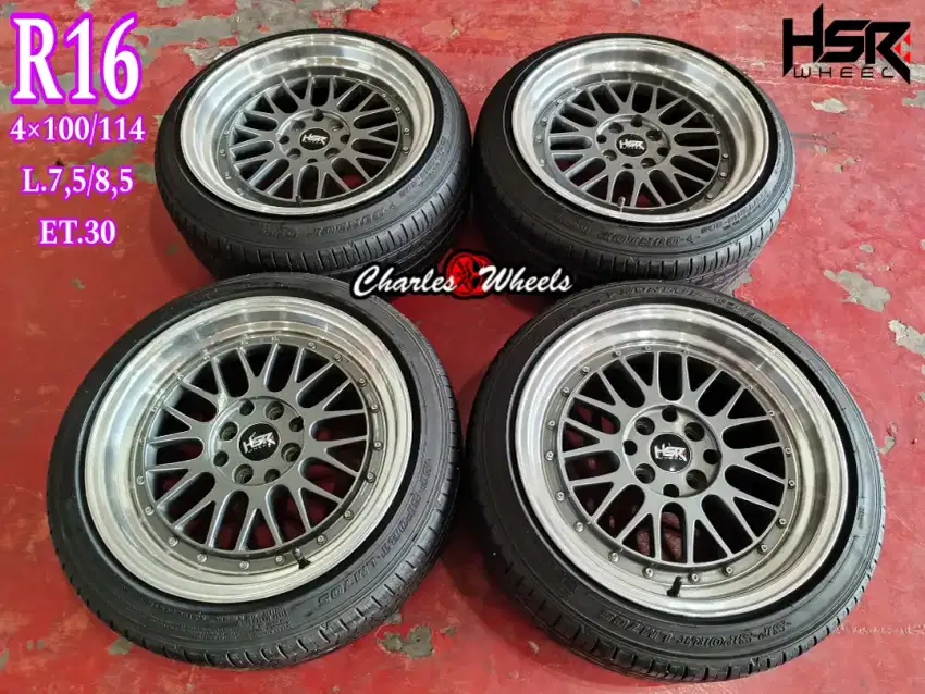 Jual veleg + ban bbs lm hsr r16 4x100 4x114,3 avanza xenia jazz yaris